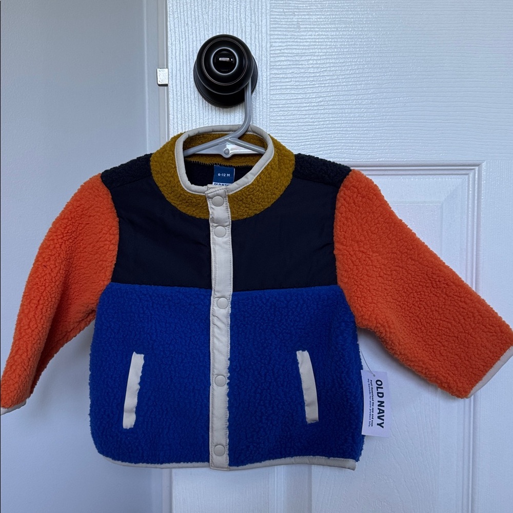 Old Navy Mock-Neck Sherpa Jacket for Baby NEW